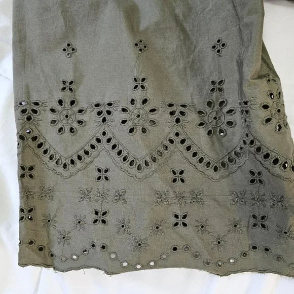 NWT Lane Bryant Plus size 24 100% cotton blouse with eyelet - Picture 3 of 6